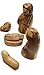 Zuluf Small Olive Wood Holy Family Figurines – Hand-Carved Nativity Set Scene with Joseph, Mary & Baby Jesus – Wooden Christmas Tree Decor for Catholic Indoor Display – HOF035