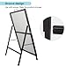 A Frame Sign Heavy-Duty 24x36 Inch Sandwich Board Sidewalk Sign Poster Stand Outdoor Portable Folding A-Frame Suitable for Store Advertising Poster Display, Black（Frame Only）
