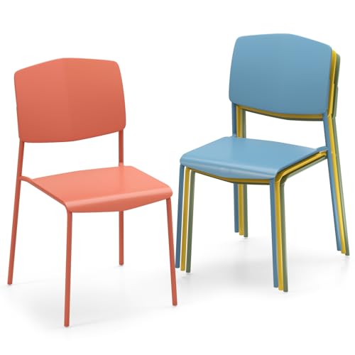 Facile da montare: ogni sedia da pranzo misura 46 x 54 x 84 cm (lunghezza x larghezza x altezza), la dimensione della seduta è di 41 x 39 cm (lunghezza x larghezza) e l'altezza della seduta è di 46 cm. Con la sua struttura semplice e le chiare illustrazioni nel manuale di istruzioni, ogni sedia è facile da montare.