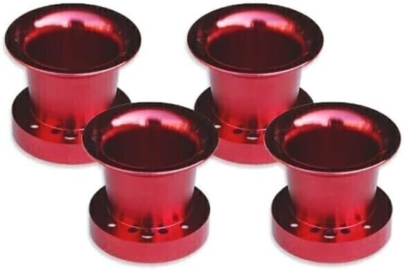 190x4 4個 口径 50mm ファンネル ロング レッド アルミ製 公式通販 