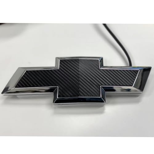 Emblema de rejilla Chevy Silverado 2014-15: estilo carbono deportivo