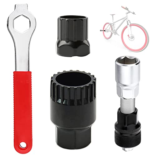 AFAIK Bicycle Crank Puller And Bottom Bracket Tool with 16mm Wrench Bicycle Crank Tool Set Bicycle Crank Removal Tool Crank Puller Tool Bicycle Crank Arm Remover Wrench Repair Tool Kit