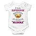 Body pour petite fille - Idée cadeau pour la fête des mères, le mio Super héros préféré si appelée maman, bébé fille - Blanc - 12-18 mois