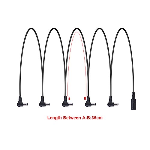 Btuty Guitare effet alimentation hors 9 V DC 1000 mA 5 Way Chaîne Chord câble Negative à l’intérieur - Les Beatles, Paul McCartney, John Lennon, RIngo Starr, George Harrison Btuty Guitare effet alimentation hors 9 V DC 1000 mA 5 Way Chaîne Chord câble Negative à l'intérieur – Image 6