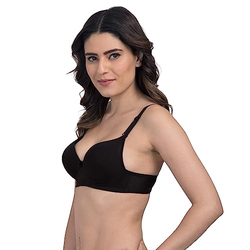 Image of Tweens - Heavily Padded Semi Push-Up Bra - Polyamide Fabric - 3 /4th Coverage, Wireless, Multiway Straps, Seamless - Everyday T-Shirt Bra