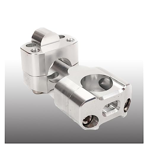 Guidon Moto Réhausse Argent Universel 22 28 MM Ajustement Confort Suzuki