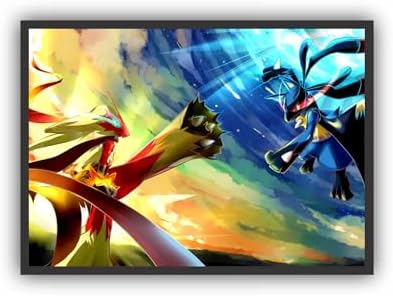 Quadro Decorativo Desenho Anime Poke 651 (45x33)