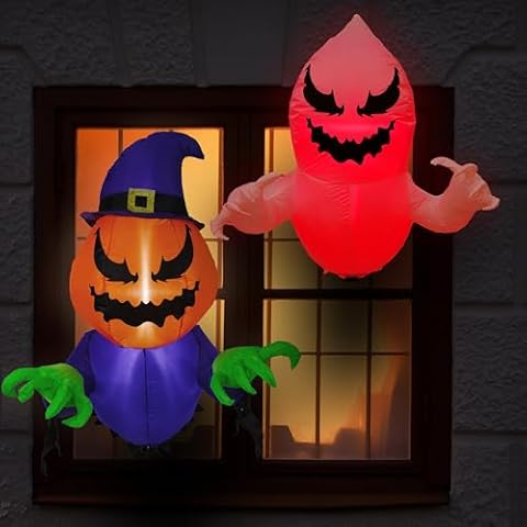 Sunnydaze Inflatable Halloween Duo Cover