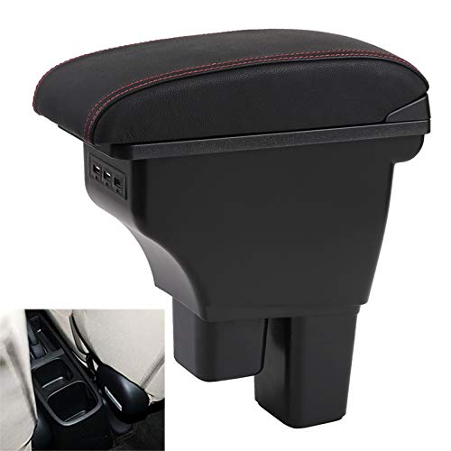 Image of YJYWZH Double Layer Armrest Box for Honda Fit Jazz 2009-2013 Accessories