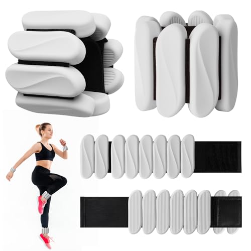 Image of Wrist Weights, 2Pack Wearable Wrist Ankle Weights for Women and Men, Adjustable Silicone Arm and Leg Wrist Bracelets for Walking, Yoga, Pilates and Gym, 2lb