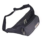 Riñonera Fanny Pack Maricona Waist Hip Belt Bag Travel Sport Bum New Black
