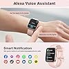 Smart Watches for Women(Answer/Make Call), 1.8" HD Ladies Smart Watch with Alexa, Fitness Tracker with SpO2 Heart Rate/Sleep Monitor/IP68 Waterproof, Step Counter Smartwatch for iPhone/Samsung/Android