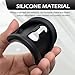 Opuweiy 2 PCS Door Latch Protective Cover, Silicone Door Lock Shockproof Cover, Automotive Lock Silent Decorations, Universal for Most Cars, Trucks, SUVs (Black)