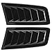 Mulcort 2PCS Universal Hood Air Vents for Car Hood Scoop, Bonnet Vent Hood Air Intake Trim Cover, Compatible with RS MK2 Style with Double Sides Adhesive Tape Easy Installation (Glossy Black)