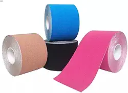 Kit 2 Fita Tape Bandagem Elástica para Fisioterapia - Alívio de Dor e Lesões Musculares em Atletas (5cm x 5m) PREMIUM