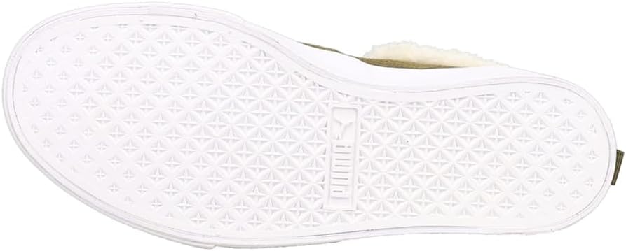 PUMA Womens Bari Comfort Shearling Slip On Sneakers Shoes Casual - Green