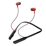 Drahtloses Bluetooth-Headset Magnetischer Kopfhörer Kopfhörer-Nackenbügel-Headset (rot)