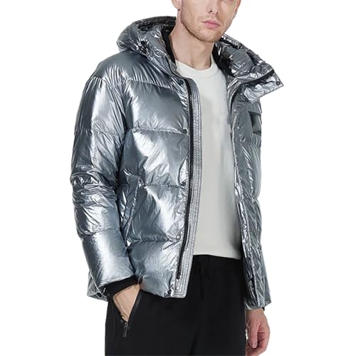 Chaqueta de plumas de invierno para hombre, chaqueta acolchada de moda, abrigo cChaqueta de plumas de invierno para hombre, chaqueta acolchada de moda, abrigo cálido de marca, ropa de hombre