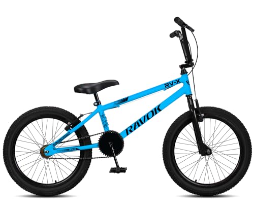 Bicicleta Bmx Aro 20 Ravok Rv-x Aro Aero Freio V-brake Cross Freestyle (Azul Celeste)