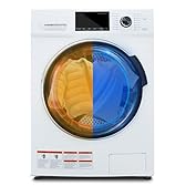 Washer and Dryer Combo, 3.1 cu.ft, 120V All In One Ventless Compact 24 Inch Large Capacity, Lavadora y Secadora 2 in 1 for RV Apartment Home, Child lock, Full-Automatic, Overnight Wash and Dry