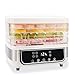 Obecilc 5-Layer Visual Food Dehydrator, Food Dryer Machine with 72-Hour Timer, 35-70℃ Adjustable Temperature and LED Display for Drying Fruits, Pet Treats, Vegetables, and Meat