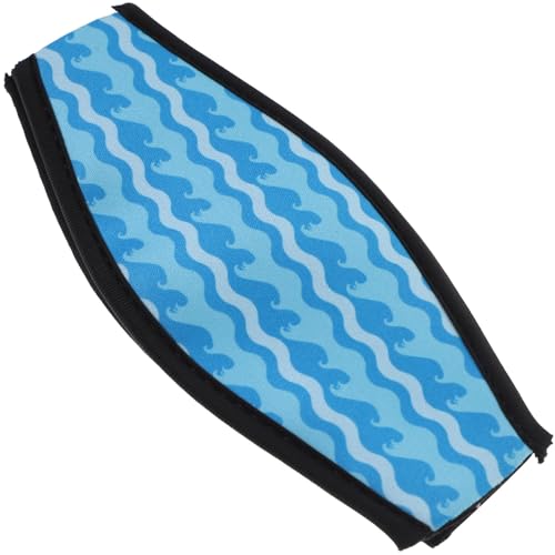 Ciieeo Funda para Correa de de Buceo de Neopreno Doble Capa Lavable y Diseño Ondulado Grande Cinta para Gafas de Natación y Equipo de Buceo