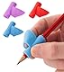 Stylo 3 Stück Bleistiftgriffe für Kinder, Handschrift, perfekte Stifthalter für Kinder, Zuhause, Schule und Vorschule, Schreibwerkzeuge für Kinder, verschiedene Stiftgriffe (Rot, Blau, Lila)