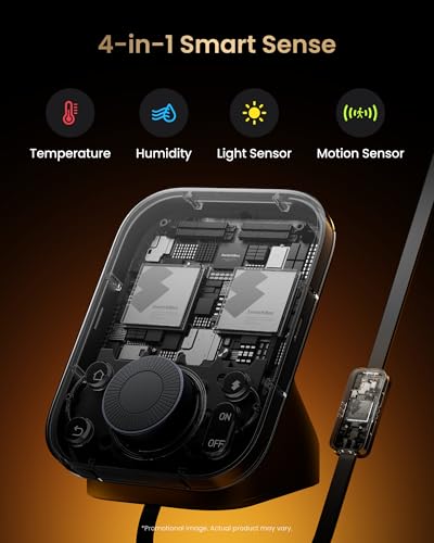 Image of SwitchBot Hub 3 (3rd Gen), Smart Home Hub with 2.4 inch IPS Screen & Knob Control, WiFi Thermometer Hygrometer, IR Remote (Matter /Bluetooth 200m), Alexa /Google /Apple Home Compatible