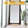 COOLHIYA Solid Wood Floor Mirror Base Stand with Anti-Slip Support for Full Length Mirrors Stable and Stylish Mirror Stand Holder with Height Riser for Home Office Restaurant