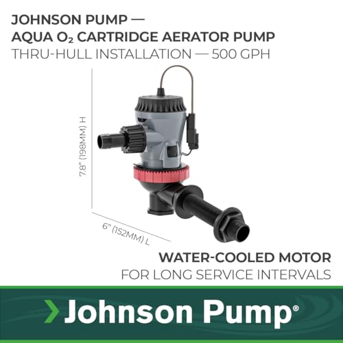 Image of Johnson Pump 10-13642-01 Aqua O2 Flex Mount Aerator Pump - 500 GPH