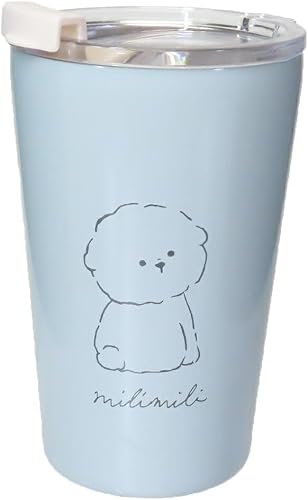Generic Stainless Steel Tumbler 380ml Dog Thermal Insulation Tumbler Cup Drink Holder Vacuum Structure, Blue, 89541