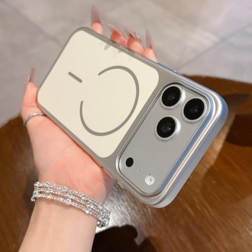 Étui magnétique iPhone 14 fin et discret coloris argent pour protection quotidienne
