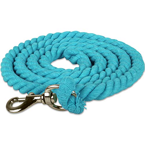 Tigerbox Longe en coton torsadé avec mousqueton Bleu ciel 2 m Cover