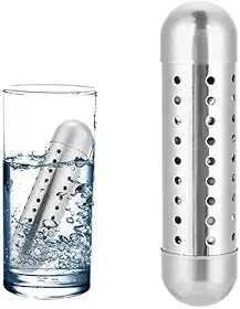 Bastão Ionizador de Água Alcalina, Aço Inox 304, Purificação e Ativação da Água capacidade 500ML