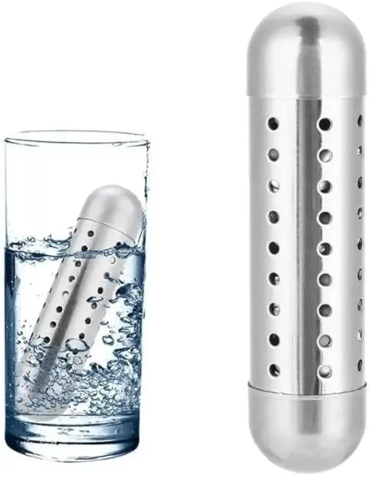 Bastão Ionizador de Água Alcalina, Aço Inox 304, Purificação e Ativação da Água capacidade 500ML