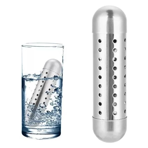 Bastão Ionizador de Água Alcalina, Aço Inox 304, Purificação e Ativação da Água capacidade 500ML