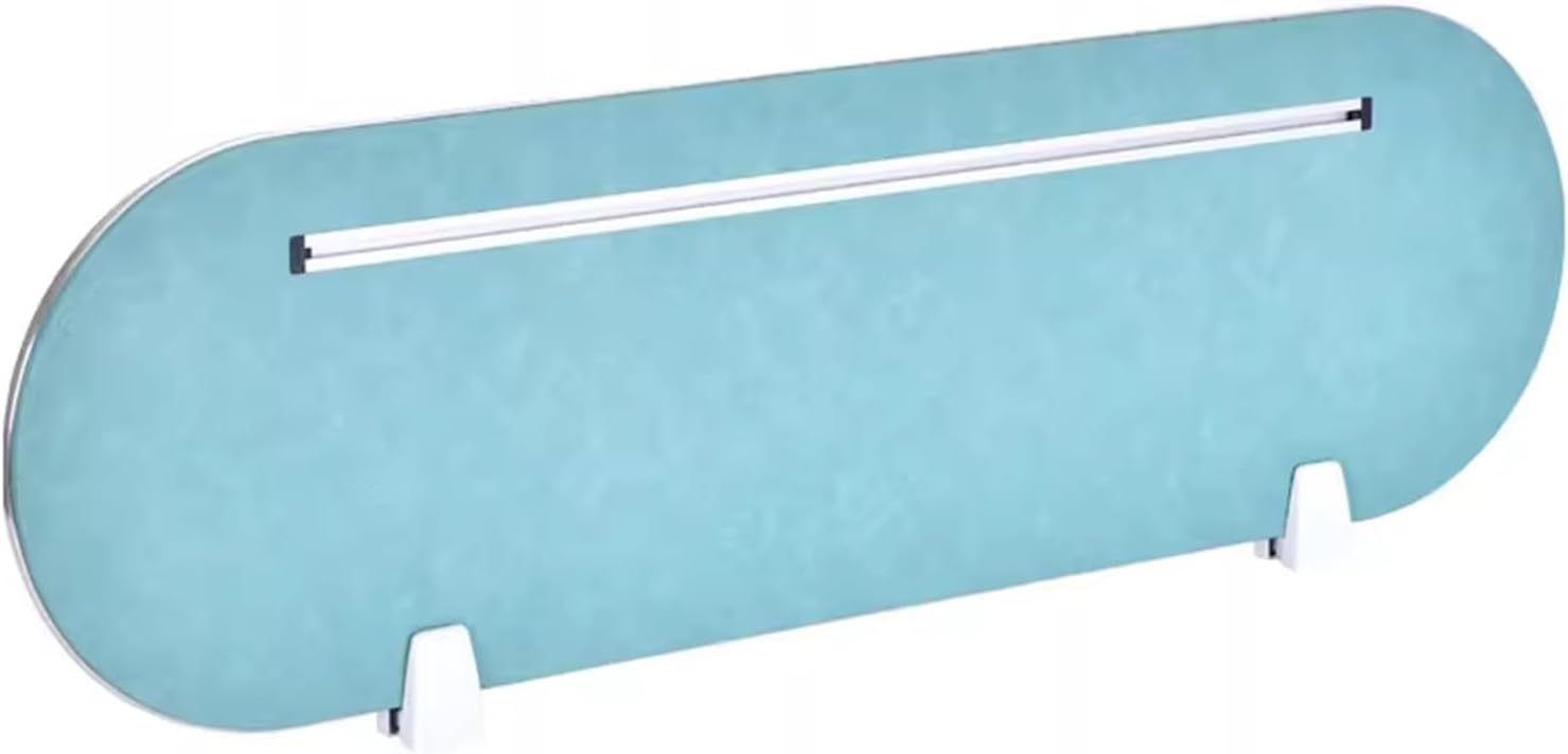 GJZQDKX Portable Desk Divider Individual Soundproof Panel for Home Office Yellow (47.2x11.8in) & Blue (31.5x11.8in) Workstation Furniture Separator Noise Reduction Solution