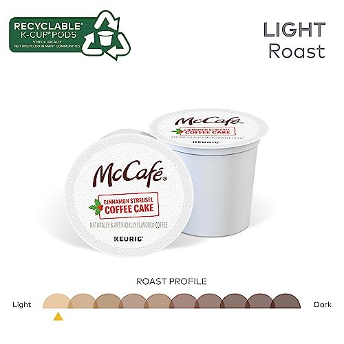 Image of McCafe Cinnamon Streusel Coffee Cake Coffee, Keurig Single Serve K-Cup Pods, 60 Count