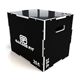 Garage Fit Wood Plyo Box - 30/24/20, 24/20/16, 24/20/18, 16/14/12-3 in 1 Plyo Box, Essential for...