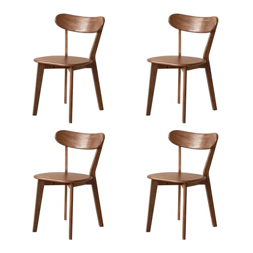 YESWOOD �_�C�j���O�`�F�A �k�ĎYFAS���I�[�N�� �֎q �w������t�� �ω׏d100kg ����~�ߋr ���C�� �a���_�� �k�� �g���ȒP (�E�H�[���i�b�g�F, 4�r�Z�b�g)