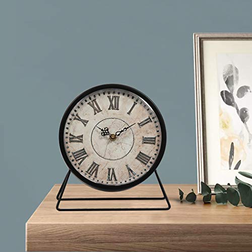 SWHONG Clocks for Living Room,Vintage Table Clock,Mantel Clocks for Living Room,Easy to Read, Black - Image 4