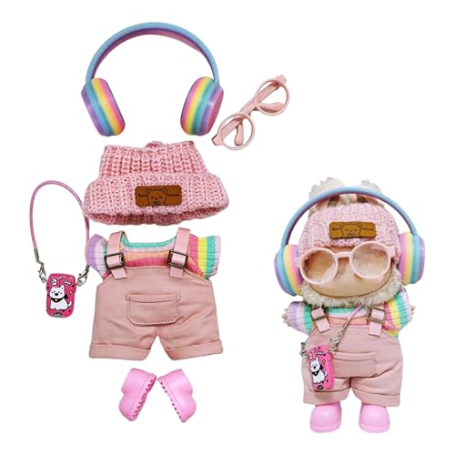 For Labubu  7_Zbg ʂݗp uu1 2 3ڑΉ 17cml`̕ wbhtH Xq TVc I[o[I[ C Kl NX{fBobO 킢 RX`[ ւ l`xr[ Ȑl`̕ DIY ANZ