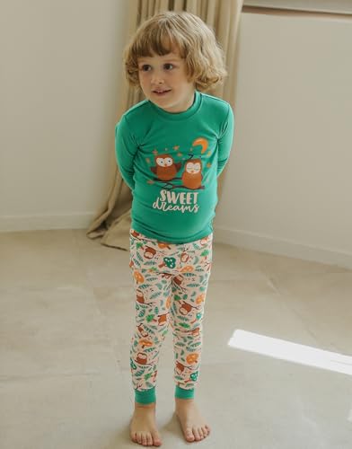 Image of VAENAIT BABY 12Months-12Years Toddler Kids Junior Boys Car Train Fireman Snug fit Sleepwear Pjs Set