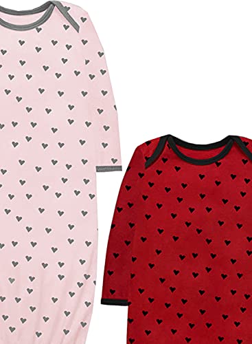 Image of A.T.U.N. (ALL THINGS UBER NICE) Unisex Kids Cotton Full Length Printed Gown | Maxi Nightdress for Baby Boys and Girls (2 Piece Set)