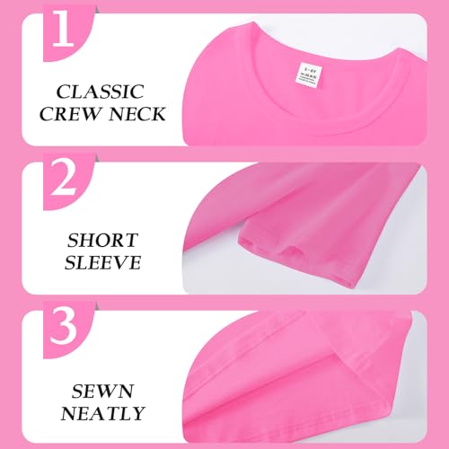 Image of 2-Pack Kids Cotton T-Shirts Short Sleeve Basic Tops for Toddlers Boys Girls