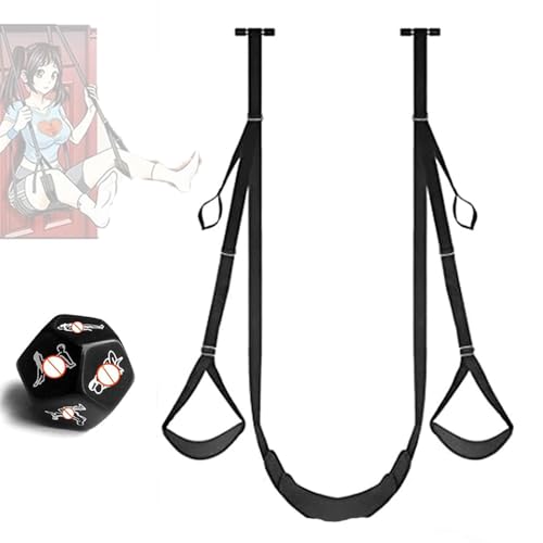 Balançoire multifonctionnelle pour Porte de Chambre à Coucher, balançoire d'exercice d'étirement Sportif avec dés Amusants