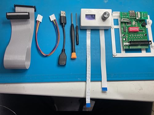 Image of Floppy Drive Emulator For Amiga 600 Like Gotek Complete Kit with Large OLED, Bracket and Control Panel