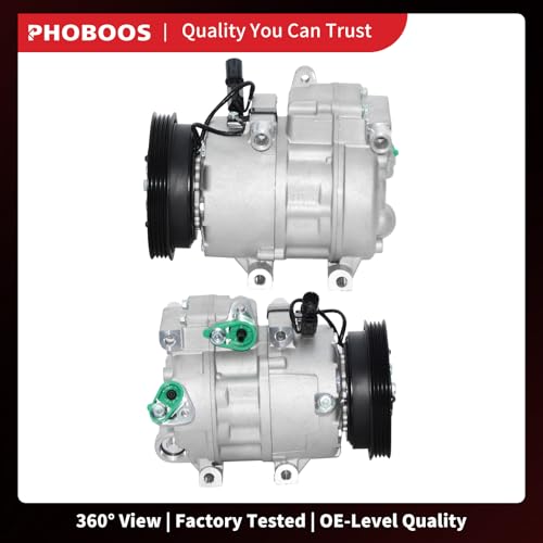 Image of PHOBOOS A /C compressor with Clutch Compatible with Hyundai Accent 2006-2009, Dodge Attitude 2006-2010 /2012, 1.6L, Fast Cooling, Low Noise, Easy Installation, Ref. CO-10925C