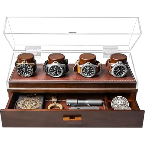 Holme & Hadfield 4-Slot Watch Display Case Cover