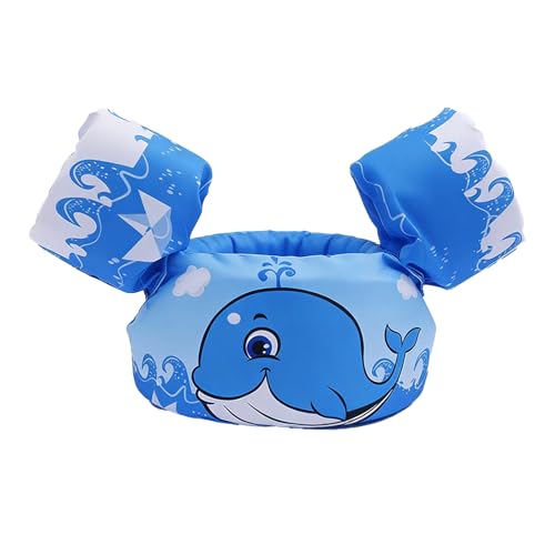 Chaleco de natación - Chaleco de Piscina Ajustable con Manguitos | Flotante para Nadar | para la Hora del baño, Playa, Lago, río, Parque acuático, Vacaciones al Aire Libre, niños y